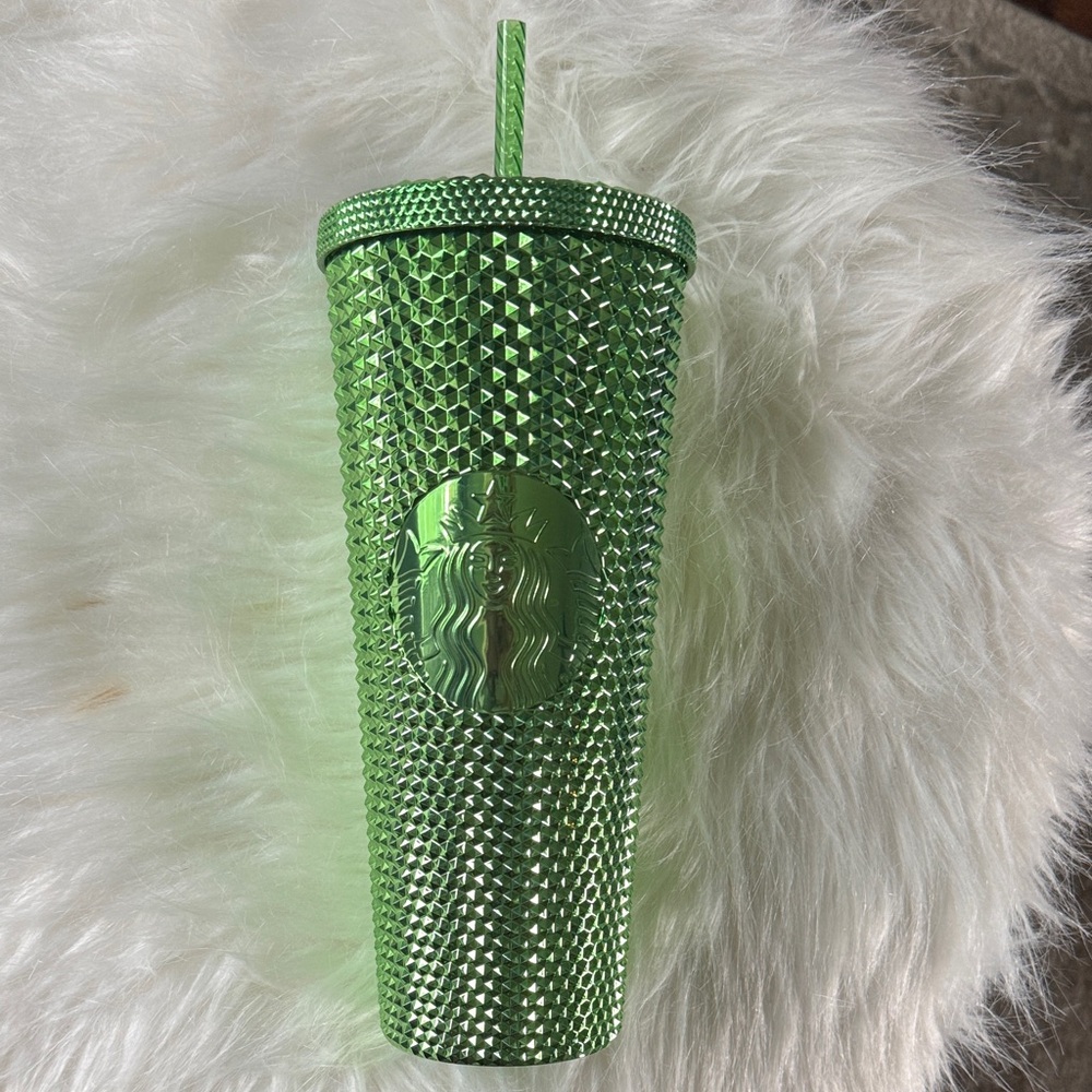 Starbucks Emerald Green Textured Tumbler with Straw